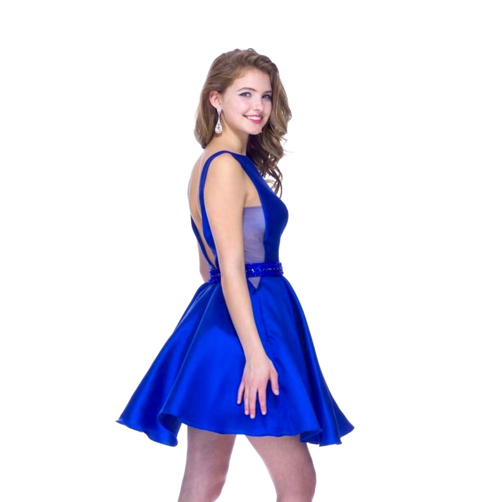 Ava Presley blue homecoming dress